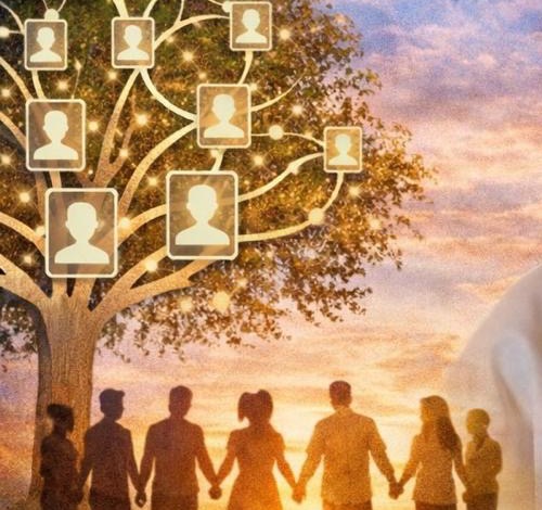 Representación visual de árbol familiar y constelaciones
